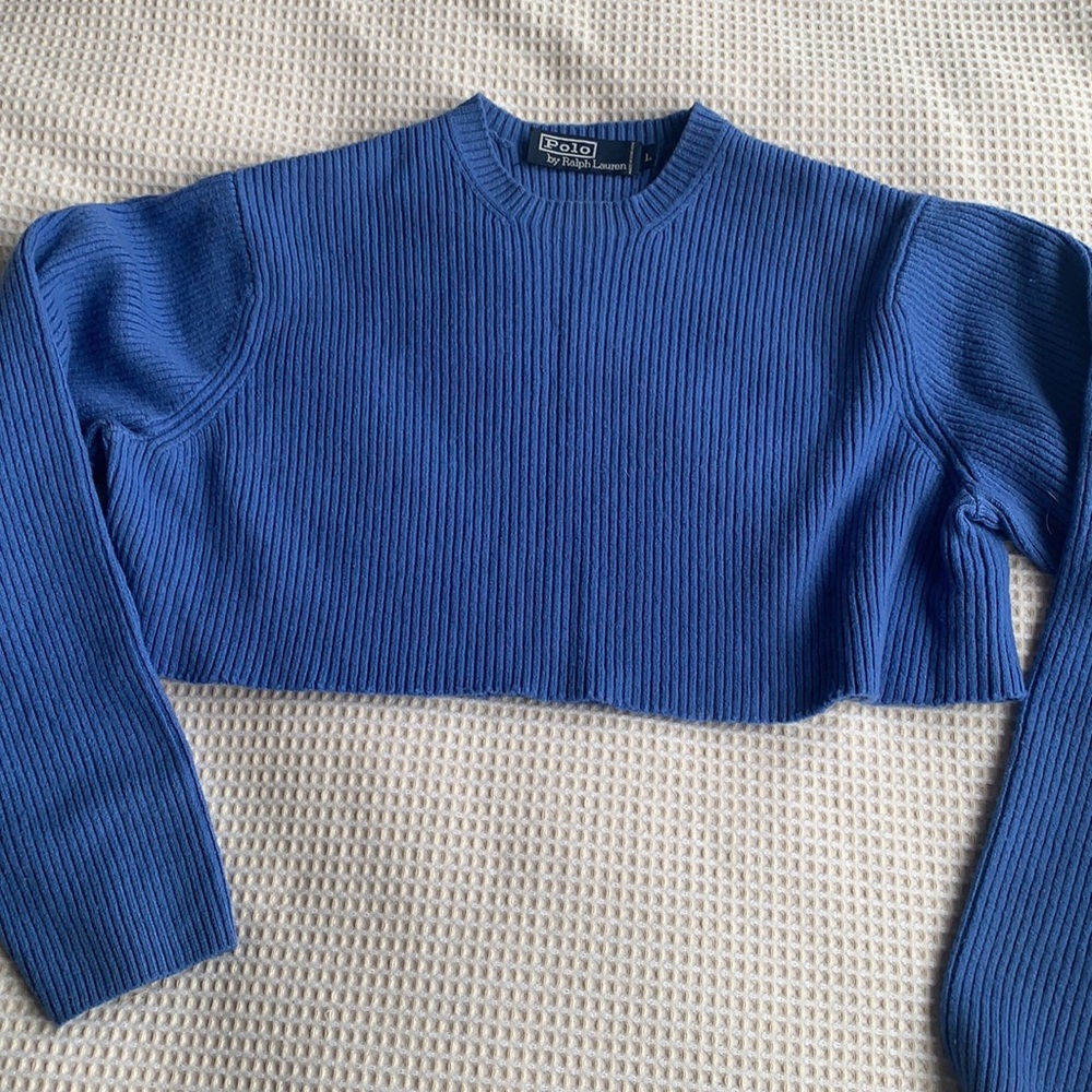 Ralph Lauren crop cotton sweater size M/L